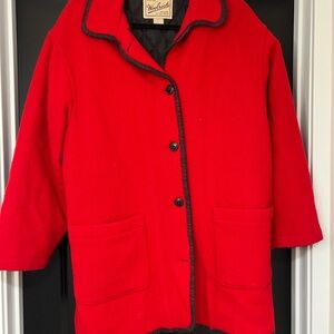 Vintage Woolrich Women's Red Jacket